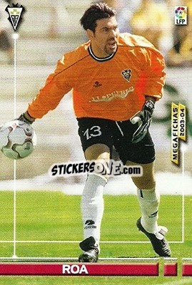 Cromo Roa - Liga 2003-2004. Megafichas - Panini
