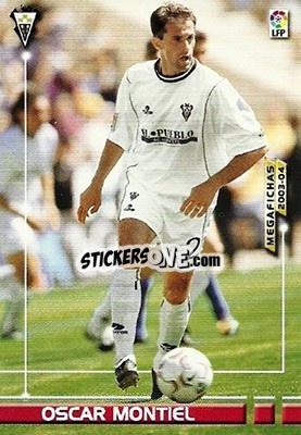 Cromo Oscar Montiel - Liga 2003-2004. Megafichas - Panini