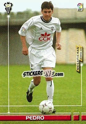 Cromo Pedro - Liga 2003-2004. Megafichas n. 6 - Panini