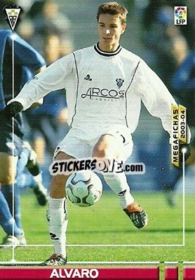 Cromo Alvaro - Liga 2003-2004. Megafichas n. 8 - Panini