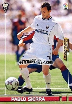 Figurina Pablo Sierra - Liga 2003-2004. Megafichas n. 12 - Panini