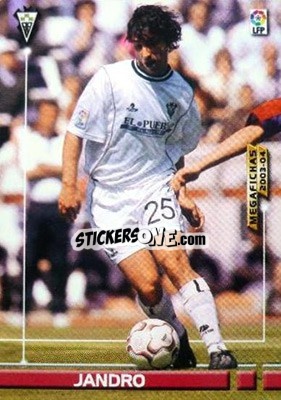 Cromo Jandro - Liga 2003-2004. Megafichas - Panini