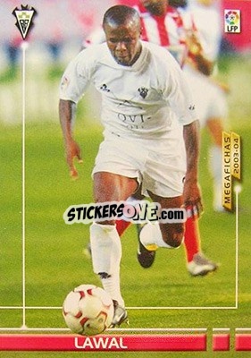 Cromo Lawal - Liga 2003-2004. Megafichas n. 14bis - Panini