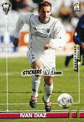 Cromo Ivan Diaz - Liga 2003-2004. Megafichas - Panini