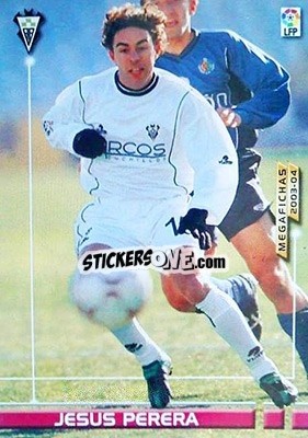 Sticker Jesus Perera - Liga 2003-2004. Megafichas n. 16 - Panini