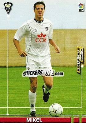 Sticker Mikel - Liga 2003-2004. Megafichas n. 18 - Panini
