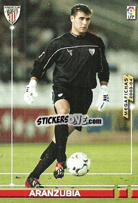 Sticker Aranzubia - Liga 2003-2004. Megafichas n. 20 - Panini