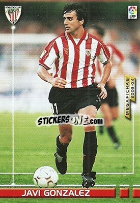 Sticker Javi Gonzalez - Liga 2003-2004. Megafichas n. 21 - Panini