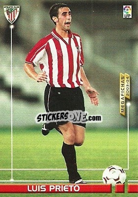 Sticker Luis Prieto - Liga 2003-2004. Megafichas n. 24 - Panini