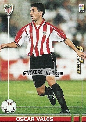 Cromo Oscar Vales - Liga 2003-2004. Megafichas - Panini