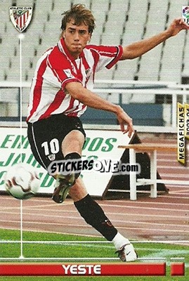Cromo Yeste - Liga 2003-2004. Megafichas - Panini