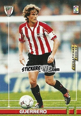 Cromo Guerrero - Liga 2003-2004. Megafichas - Panini