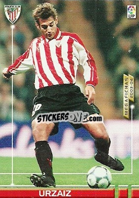 Sticker Urzaiz - Liga 2003-2004. Megafichas n. 35 - Panini