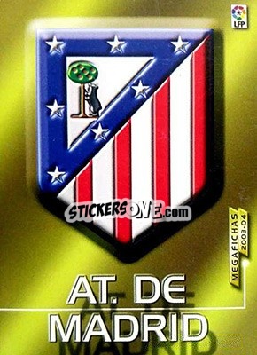 Sticker Escudo - Liga 2003-2004. Megafichas n. 37 - Panini