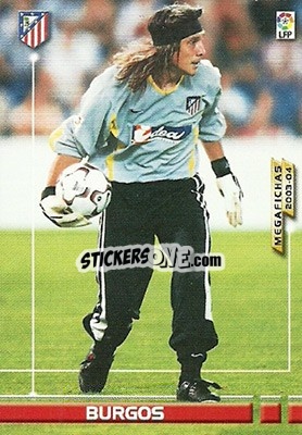 Sticker Burgos - Liga 2003-2004. Megafichas n. 38 - Panini