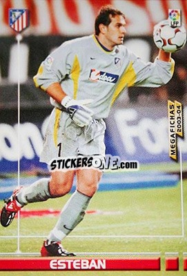 Cromo Esteban - Liga 2003-2004. Megafichas - Panini