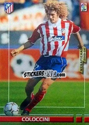 Sticker Coloccini - Liga 2003-2004. Megafichas n. 42 - Panini