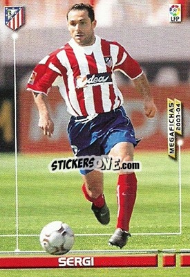 Figurina Sergi - Liga 2003-2004. Megafichas n. 44 - Panini