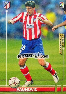 Cromo Paunovic - Liga 2003-2004. Megafichas - Panini