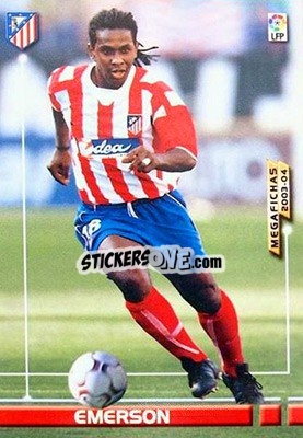 Cromo Emerson - Liga 2003-2004. Megafichas - Panini