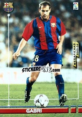 Sticker Gabri - Liga 2003-2004. Megafichas - Panini