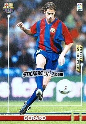 Sticker Gerard - Liga 2003-2004. Megafichas n. 64 - Panini