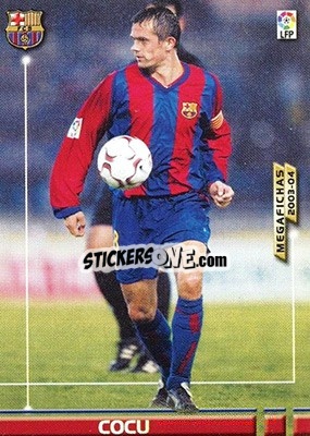 Cromo Cocu - Liga 2003-2004. Megafichas n. 66 - Panini