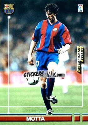 Sticker Thiago Motta - Liga 2003-2004. Megafichas n. 67 - Panini