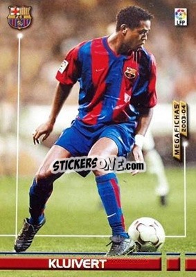 Sticker Kluivert - Liga 2003-2004. Megafichas n. 71 - Panini