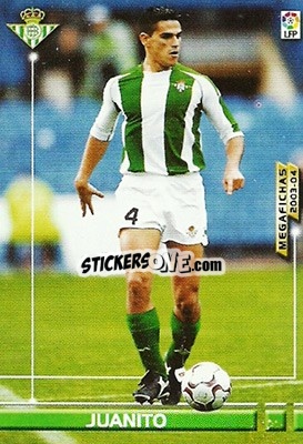 Cromo Juanito - Liga 2003-2004. Megafichas - Panini