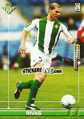 Cromo Rivas - Liga 2003-2004. Megafichas - Panini