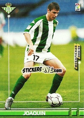 Cromo Joaquin - Liga 2003-2004. Megafichas - Panini