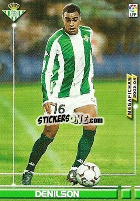 Cromo Denilson - Liga 2003-2004. Megafichas - Panini