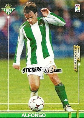 Cromo Alfonso - Liga 2003-2004. Megafichas - Panini