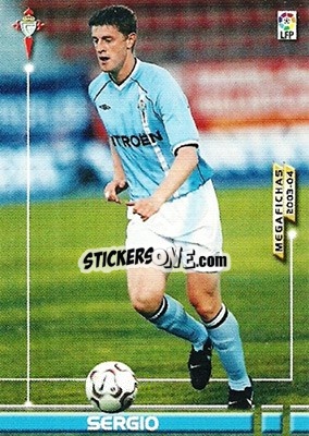 Cromo Sergio - Liga 2003-2004. Megafichas - Panini