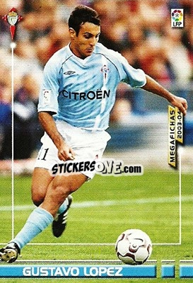Sticker Gustavo Lopez - Liga 2003-2004. Megafichas n. 104 - Panini