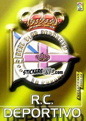 Sticker Escudo - Liga 2003-2004. Megafichas - Panini