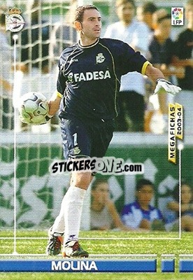 Sticker Molina - Liga 2003-2004. Megafichas - Panini