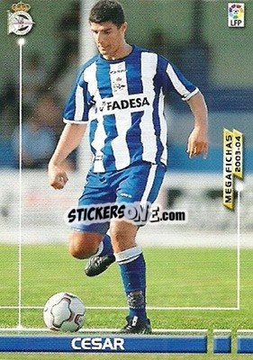 Sticker Cesar - Liga 2003-2004. Megafichas n. 114 - Panini