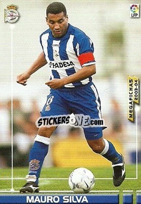 Cromo Mauro Silva - Liga 2003-2004. Megafichas - Panini