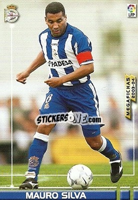Sticker Mauro Silva - Liga 2003-2004. Megafichas n. 118 - Panini