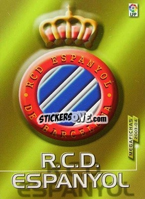 Cromo Escudo - Liga 2003-2004. Megafichas - Panini