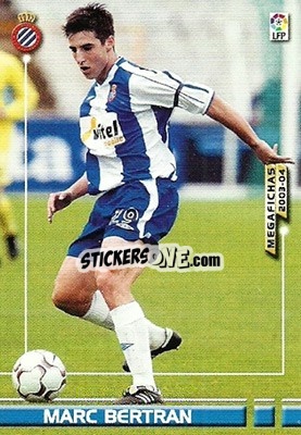 Cromo Marc Bertran - Liga 2003-2004. Megafichas - Panini
