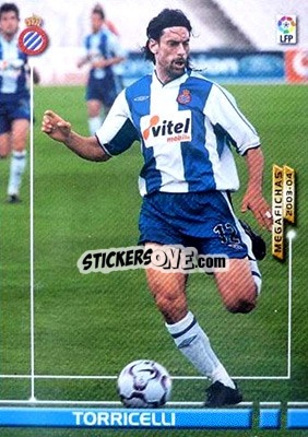 Sticker Torricelli - Liga 2003-2004. Megafichas - Panini