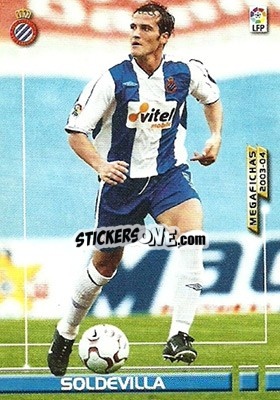 Cromo Soldevilla - Liga 2003-2004. Megafichas - Panini