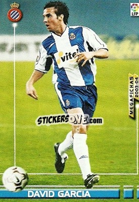 Cromo David Garcia - Liga 2003-2004. Megafichas - Panini