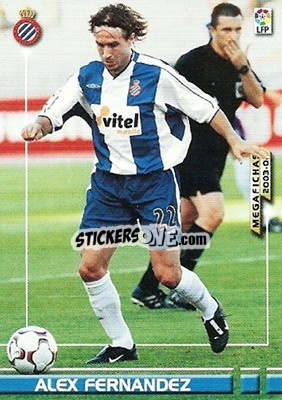 Sticker Alex Fernandez - Liga 2003-2004. Megafichas - Panini