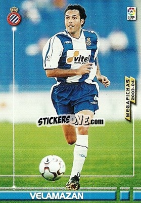 Cromo Velamazan - Liga 2003-2004. Megafichas - Panini