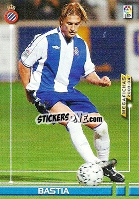 Cromo Bastia - Liga 2003-2004. Megafichas n. 140 - Panini