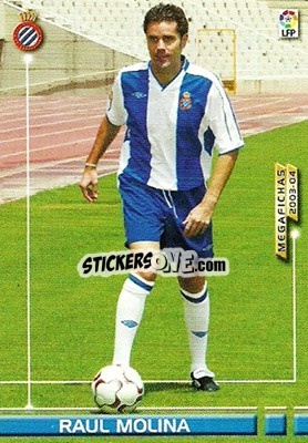 Cromo Raul Molina - Liga 2003-2004. Megafichas - Panini